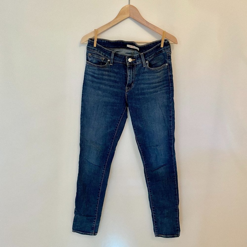 Mid Blue Levi's 711 Jeans